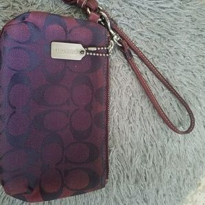 Coach wristlet bag